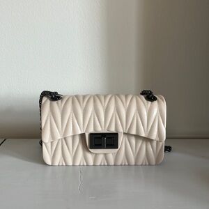 3/$30 BNWT miniso vinyl blush pink crossbody clutch bag